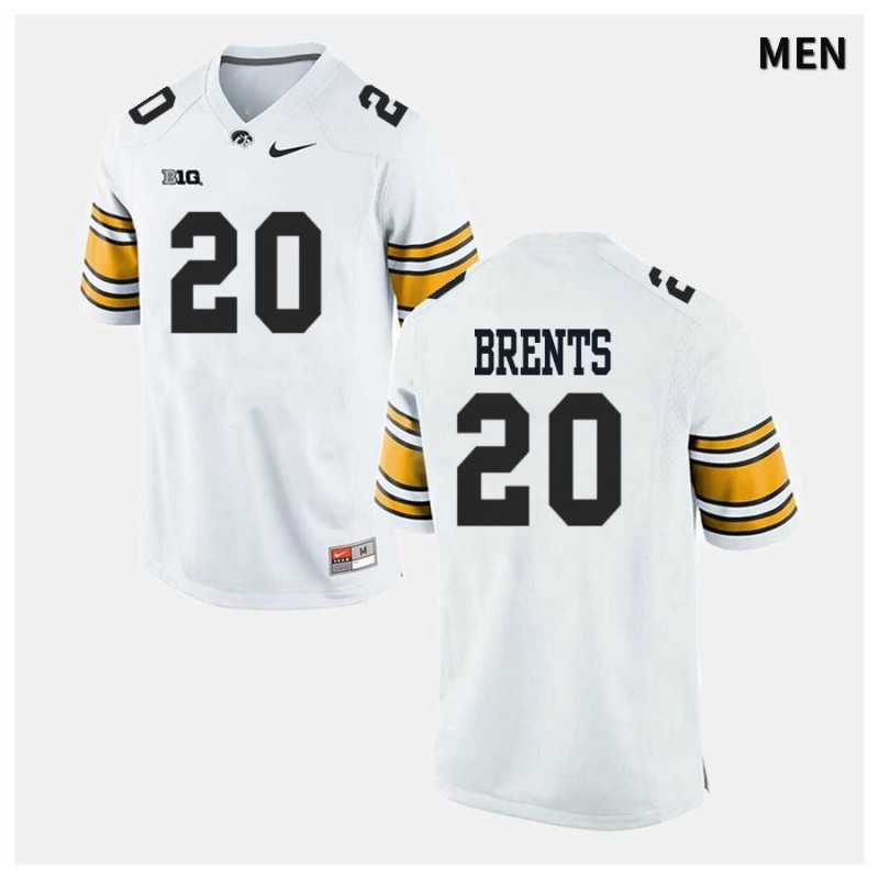Men's Iowa Hawkeyes NCAA #20 Julius Brents White Authentic Nike Alumni Stitched College Football Jersey OR34N26SF